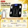 Cân điện tử thông minh Bluetooth USB, phân tích chỉ số qua App, LED, tặng thước dây đo – 83.999₫ 10