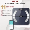 Cân Điện Tử Thông Minh KAW Bluetooth - Màn Hình LED, Kính Cường Lực, Theo Dõi Sức Khỏe Gia Đình 229.000₫