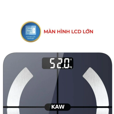 Cân Điện Tử Thông Minh KAW Bluetooth - Màn Hình LED, Kính Cường Lực, Theo Dõi Sức Khỏe Gia Đình 229.000₫ 4