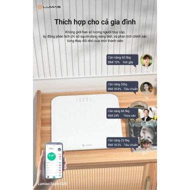 Cân Điện Tử Thông Minh Xiaomi Smart Scale Gen 2 Đo Cân BMI Đo Nước Giá 450.000
