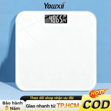 Cân Điện Tử YOWXII Smart Gadgets - Cân Gia Đình, Sức Khỏe, Trọng Tiện Lợi, 119.000₫