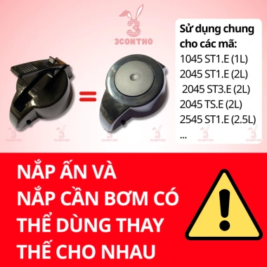 Cần gạt, cần bơm Rạng Đông 2.045/2.045ST1E/1.045/2.545ST1E + nắp ấn, gioăng ron thay thế bình thủy 1L-2.5L – Giá chỉ 40.000 VND