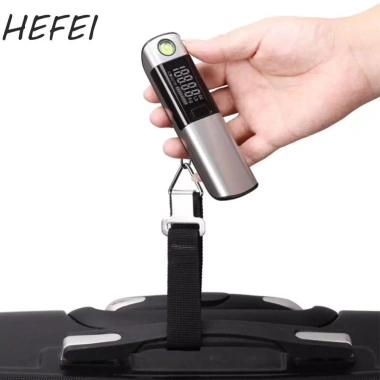 Cân hành lý cầm tay HEFEI 50Kg LCD Mini cân du lịch, giảm giá 183.370₫