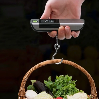 Cân hành lý cầm tay HEFEI 50Kg LCD Mini cân du lịch, giảm giá 183.370₫