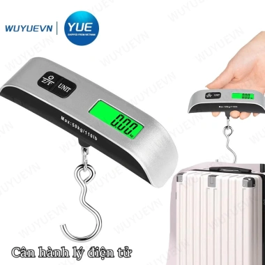 Cân hành lý điện tử di động 50kg LCD treo, giá 53.625 VND - giảm giá