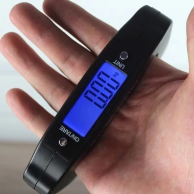Cân hành lý du lịch MUVAKO 110lb 50kg - Cân điện tử LCD, móc treo, túi cân chính xác 3