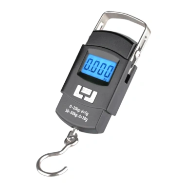 Cân hành lý kỹ thuật số 110lb/50kg – Cân vali, cá, cầm tay đa năng kèm móc 6