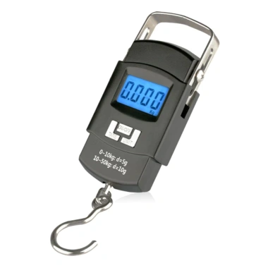 Cân hành lý kỹ thuật số 110lb/50kg – Cân vali, cá, cầm tay đa năng kèm móc 7