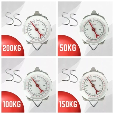 Cân hành lý YZ - Cân treo cơ học đo chính xác, mặt số 50-200KG, máy mạnh chống va đập, thích câu cá 3