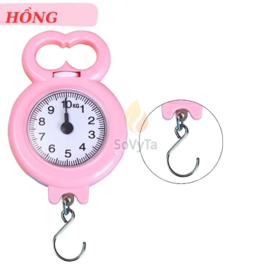 Cân Lò Xo Cầm Tay 10kg Siêu Nhẹ - Đo Hành Lý, Thực Phẩm Mini, Dễ Mang Khi Du Lịch - Giá 55.000đ 9