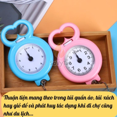 Cân Lò Xo Cầm Tay 10kg Siêu Nhẹ Du Lịch - Đo Hành Lý và Thực Phẩm Mini - 55.000 5
