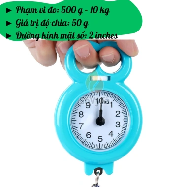 Cân Lò Xo Cầm Tay 10kg Siêu Nhẹ Du Lịch - Đo Hành Lý và Thực Phẩm Mini - 55.000 6