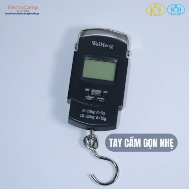 Cân Móc Điện Tử 10g-50kg LCD – Đo Hành Lý, Mua Đi Chợ, Giá Ưu Đãi 199k