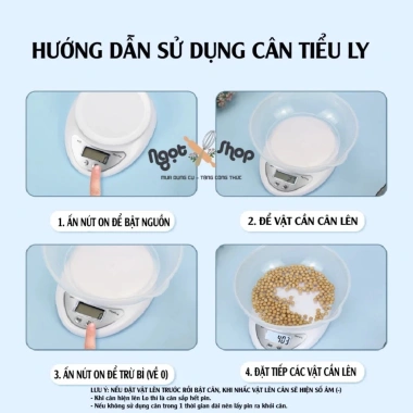 Cân nướng điện tử chính xác, bền, màn hình rõ ràng, đo nhanh – 54.000₫ (giảm từ 65.880₫) 7 Cân nướng điện tử chính xác, bền, màn hình rõ ràng, đo nhanh – 54.000₫ (giảm từ 65.880₫) 7