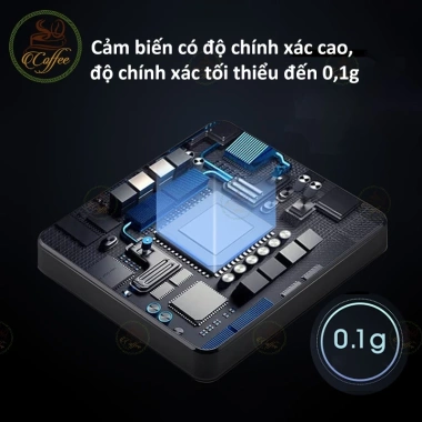 Cân pha cà phê LED 3kg/0.1g, cân tiểu ly sạc Type-C, màn hình cảm ứng, giá 179.000₫ 4