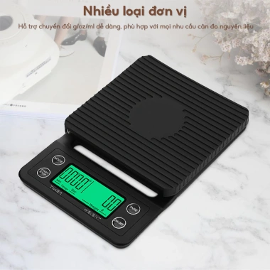 Cân pha cà phê tiểu ly điện tử mini 0.1g-5kg, siêu chính xác, giá chỉ 52.000₫
