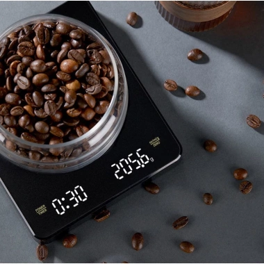 Cân pha cà phê tiểu ly điện tử mini, độ chính xác 0.1g-3kg, rang xay Espresso, dùng cho bánh và nhà bếp 7