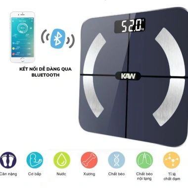 Cân sức khỏe Bluetooth KAW đo cân nặng, chất béo, phân tích - Giá 223.999₫ 8