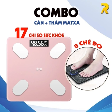 Cân sức khỏe điện tử mini 180kg - 17 chỉ số, siêu chính xác, giảm còn 69.000₫