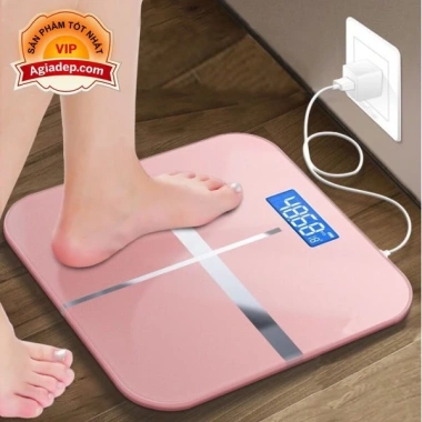 Cân sức khỏe gia đình Agiadep, cân điện tử sạc được, không cần pin, chuẩn xác - 125k 10