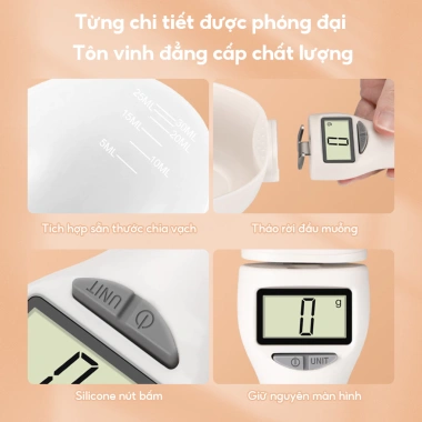 Cân thìa điện tử CHOME SC-002 - Độ chính xác 1g, LCD rõ nét, chỉ 59.900₫