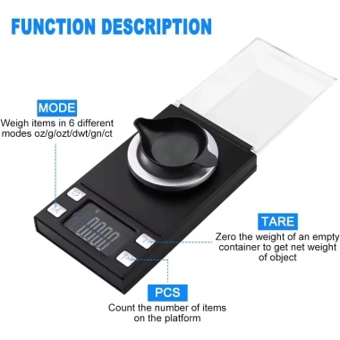 Cân tiểu ly điện tử 0.001g LCD siêu rõ - Đo trang sức 100g/0.001g, chỉ 294.500₫ 3 Cân tiểu ly điện tử 0.001g LCD siêu rõ - Đo trang sức 100g/0.001g, chỉ 294.500₫ 3