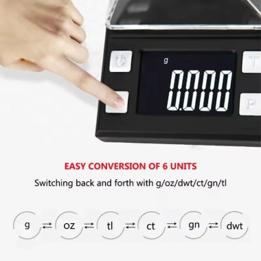 Cân tiểu ly điện tử 0.001g LCD siêu rõ - Đo trang sức 100g/0.001g, chỉ 294.500₫ 4 Cân tiểu ly điện tử 0.001g LCD siêu rõ - Đo trang sức 100g/0.001g, chỉ 294.500₫ 4