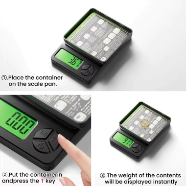 Cân tiểu ly điện tử 0.01g - Độ chính xác 0.01g, cân trang sức 1.000g, giá chỉ 113.000 VND 4 Cân tiểu ly điện tử 0.01g - Độ chính xác 0.01g, cân trang sức 1.000g, giá chỉ 113.000 VND 4