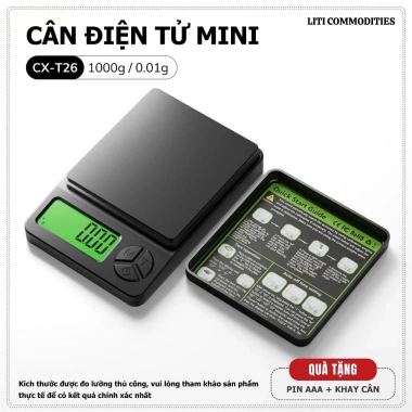 Cân tiểu ly điện tử 0.01g - Độ chính xác 0.01g, cân trang sức 1.000g, giá chỉ 113.000 VND 10 Cân tiểu ly điện tử 0.01g - Độ chính xác 0.01g, cân trang sức 1.000g, giá chỉ 113.000 VND 10
