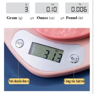 Cân tiểu ly điện tử 0.1-5kg, độ chính xác cao, chống thấm nước, chỉ 119.000 VND 9