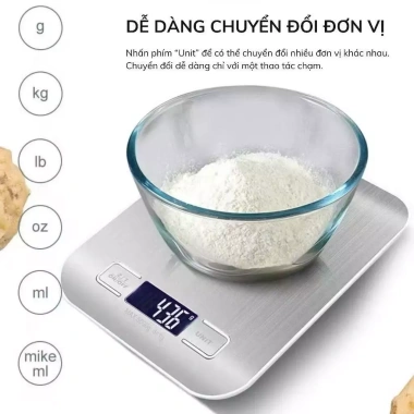 Cân Tiểu Ly Điện Tử Bảo Hành 2 Năm, Màn Hình LCD, Đo Chính Xác 0.1g-3kg/1g-10kg, Giá 188.000 VND
