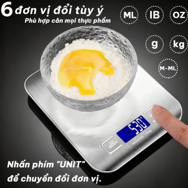 Cân Tiểu Ly Điện Tử Bảo Hành 2 Năm, Màn Hình LCD, Đo Chính Xác 0.1g-3kg/1g-10kg, Giá 188.000 VND 4 Cân Tiểu Ly Điện Tử Bảo Hành 2 Năm, Màn Hình LCD, Đo Chính Xác 0.1g-3kg/1g-10kg, Giá 188.000 VND 4