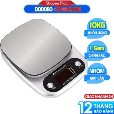 Cân tiểu ly điện tử DODORO C105 5.0Kg 0.1g - Bảo hành 1 năm, giá chỉ 51.000₫