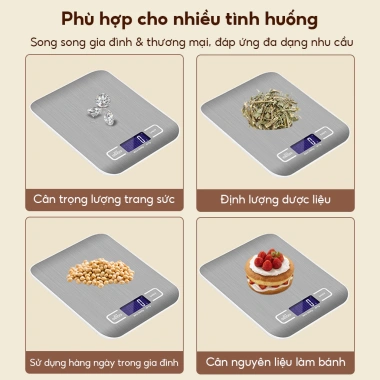 Cân tiểu ly điện tử mini 1-5kg M136, dùng sạc hoặc pin, độ chính xác cao, giá chỉ 35.500₫ 4