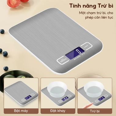 Cân tiểu ly điện tử mini 1-5kg M136, dùng sạc hoặc pin, độ chính xác cao, giá chỉ 35.500₫ 6