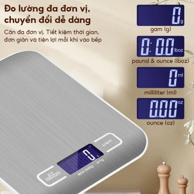 Cân tiểu ly điện tử mini 1-5kg M136, dùng sạc hoặc pin, độ chính xác cao, giá chỉ 35.500₫ 7