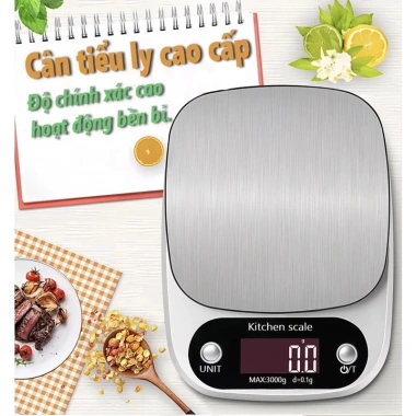 Cân tiểu ly điện tử mini 10kg, độ chính xác cao, giá 50.000đ nhà bếp cao cấp