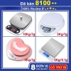 Cân tiểu ly điện tử nhà bếp 1g‑10kg, mini cầm tay làm bánh, độ chính xác cao, pin, giá chỉ 60.000₫