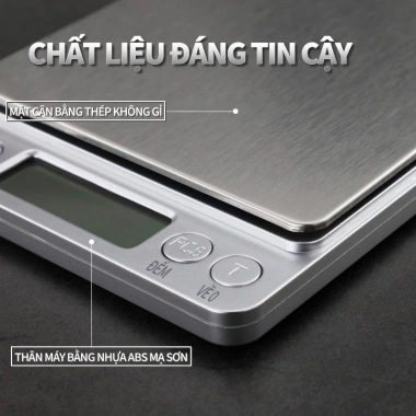 Cân Tiểu Ly Điện Tử ZiinLife 0.1g-3kg, Pin Sạc Dự Phòng, LCD, Khay Inox Đa Năng - Giá Ưu Đãi 79.000₫ 4