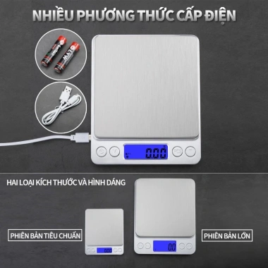 Cân Tiểu Ly Điện Tử ZiinLife 0.1g-3kg, Pin Sạc Dự Phòng, LCD, Khay Inox Đa Năng - Giá Ưu Đãi 79.000₫ 5