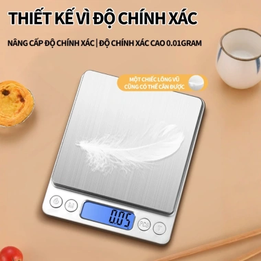 Cân Tiểu Ly Điện Tử ZiinLife 0.1g-3kg, Pin Sạc Dự Phòng, LCD, Khay Inox Đa Năng - Giá Ưu Đãi 79.000₫ 9
