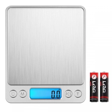 Cân Tiểu Ly Mini Điện Tử i2.000 0.01g - 3kg, Độ Chính Xác Cao, Thép Không Gỉ, Dùng Làm Bánh