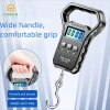 Cân treo điện tử LABAICAI 50kg – Màn hình kỹ thuật số, đèn nền, sạc USB, cân hành lý & cá