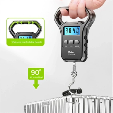 Cân treo điện tử LABAICAI 50kg – Màn hình kỹ thuật số, đèn nền, sạc USB, cân hành lý & cá 7