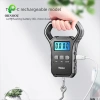 Cân treo điện tử ORNOOU 50kg sạc USB, màn hình số - cho hành lý, cá, câu cá