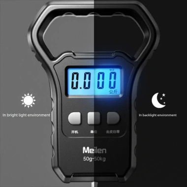 Cân treo điện tử ORNOOU 50kg sạc USB, màn hình số - cho hành lý, cá, câu cá 9