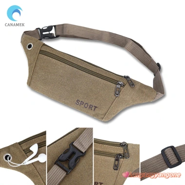 Canamek Canvas Fit Eopack Nam Di Động Chống Trộm, Thể Thao Ngoài Trời, Chạy Mới