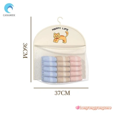 CANAMEK Túi Lưới Bảo Quản Quần Áo 2/3 Lớp Dung Tích Lớn Thoáng Khí Có Móc Treo Giá 46.6k 9