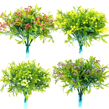 Cành cây giả lá ô liu nhựa dài 34cm, có hoa, đẹp khi cắm lọ hoa - Giá 15.200₫ Cành cây giả lá ô liu nhựa dài 34cm, có hoa, đẹp khi cắm lọ hoa - Giá 15.200₫