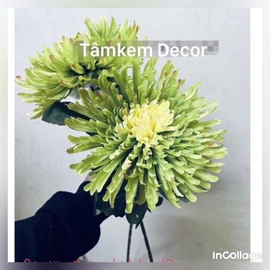 Cành cúc Tăm & cúc mẫu đơn trang trí - Phụ kiện chụp hình hoa giả TâmKemDecor giảm còn 29.000đ
